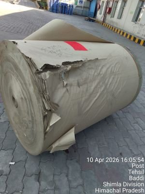 Damaged Stock of Kraft Paper